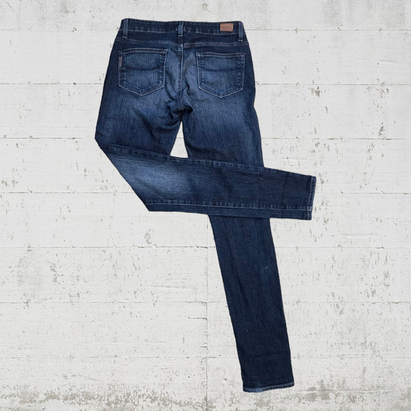 Paige Verdugo Dark Wash Mid Rise Slim Classic Ultra Skinny Jeans Size 28 - Picture 7 of 7